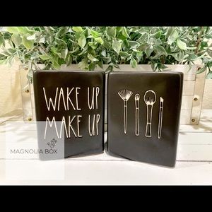 Rae Dunn “Wake-Up & Make-Up” Brush Holder